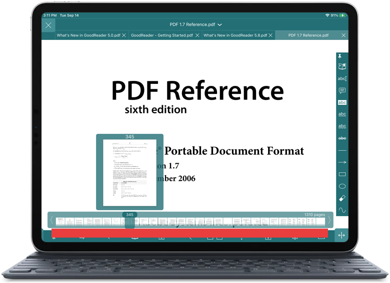 Navigating Through A Pdf File With Goodreader Pro For Ipad And Iphone