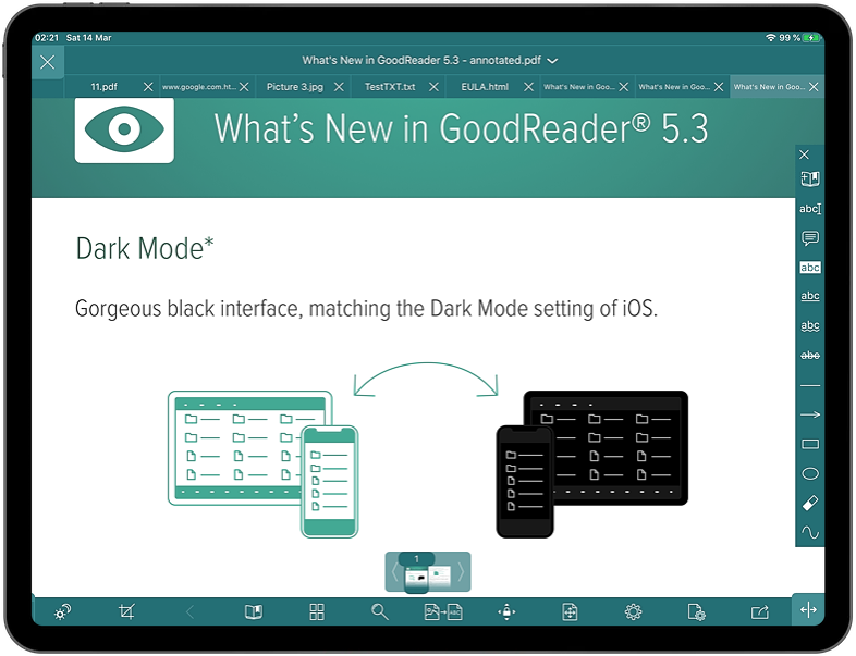 goodreader app update ios 11