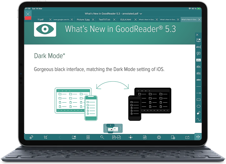 goodreader app how to use